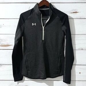 Under Armour Qualifier Hybrid Coldgear Quarter Zip Running Top Women's M